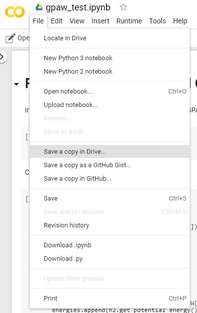 Google Colab: Copying a Python notebook to your Google Drive